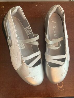 Puma Metallic Silver Ballet Sneakers